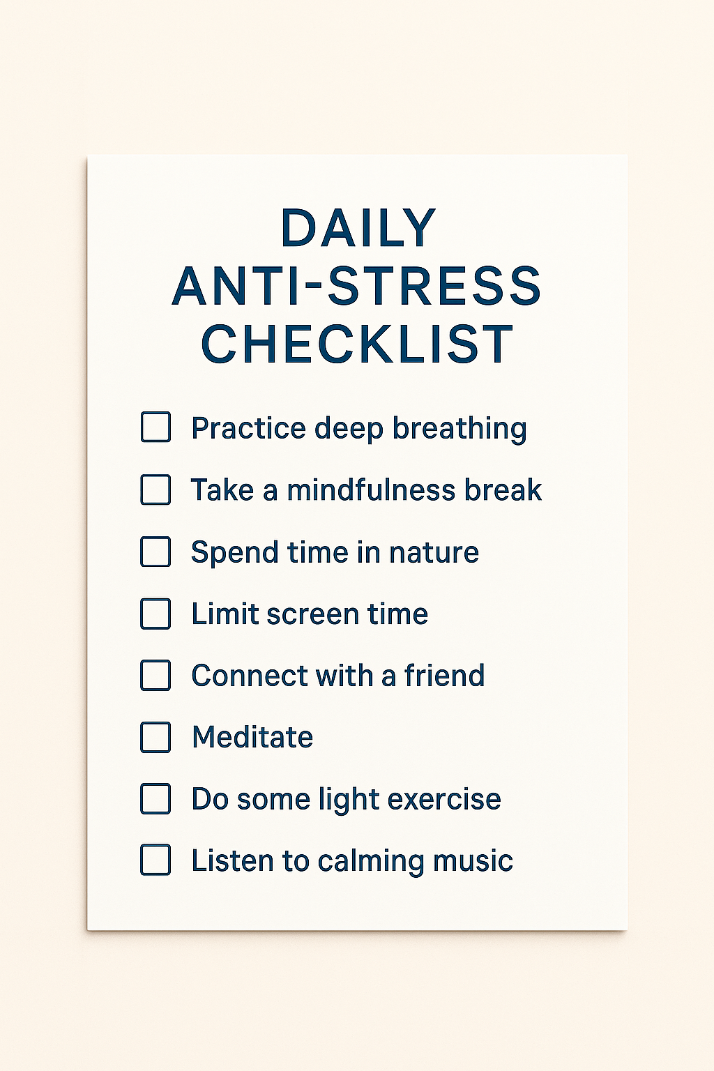 Checklist